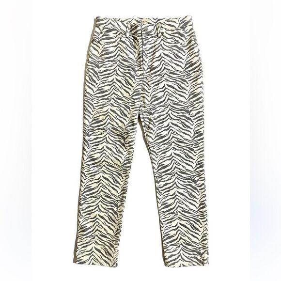 Rebecca Taylor La Vie Women’s Straight Leg Animal Print Jeans Size 27 NWOT - Picture 1 of 5